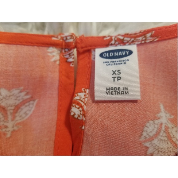 Old Navy Orange Floral Dress - Picture 9 of 9